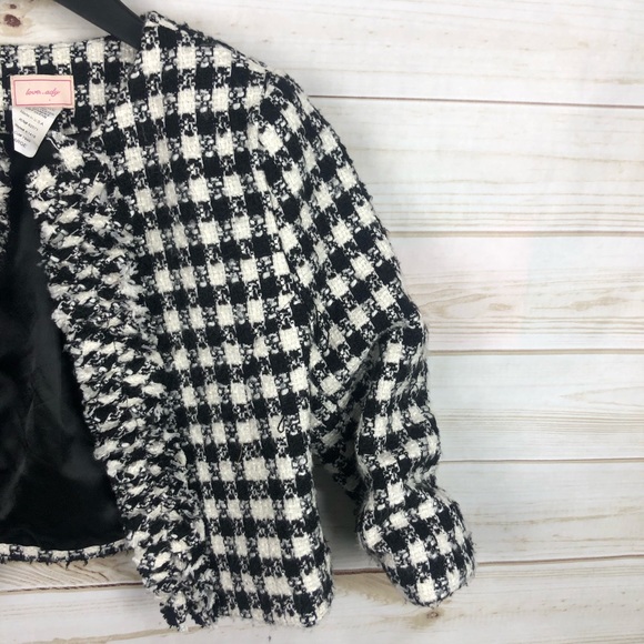 Vintage Love Ady Houndstooth Crop Retro Jacket - Picture 3 of 7